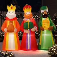 Set inflable Tres Reyes Magos 4 ft, vista 3