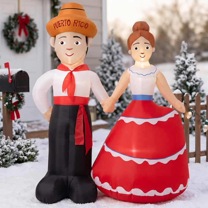 Inflable pareja de Puerto Rico 4.5 ft (2 piezas)