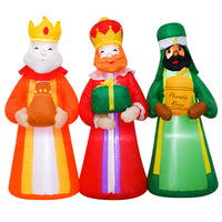 Set inflable Tres Reyes Magos 4 ft, vista 2