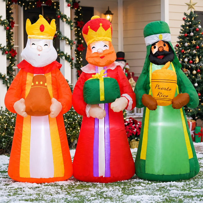 Set inflable Tres Reyes Magos 4 ft