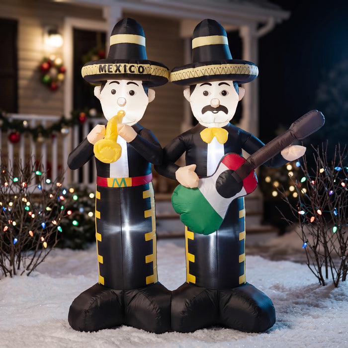 Set de mariachis inflables de México 4.5 ft (2 piezas)