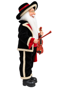 Figura de Santa mexicano con violín 16", vista 2